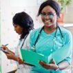 Two african american pharmacist working in drugstore at hospital pharmacy. African healthcare.