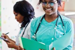 Two african american pharmacist working in drugstore at hospital pharmacy. African healthcare.